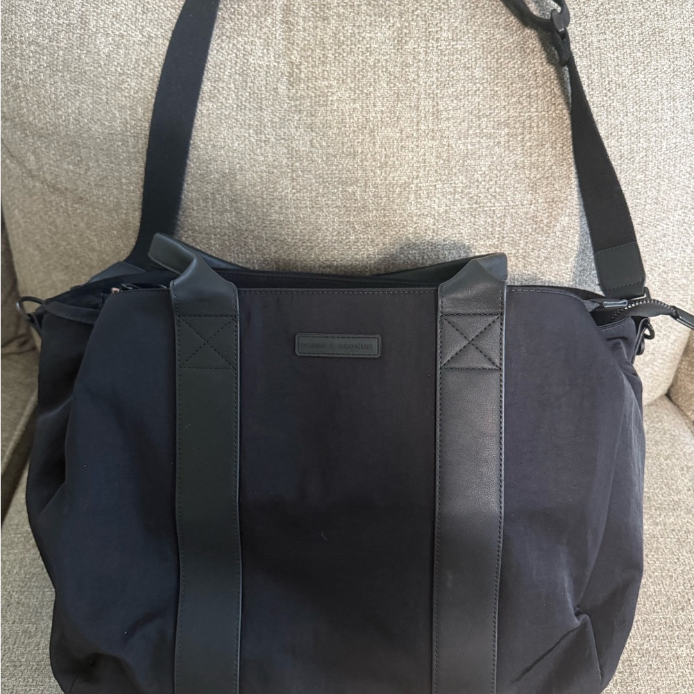 Poppy & Peonies Black Daily Tote
